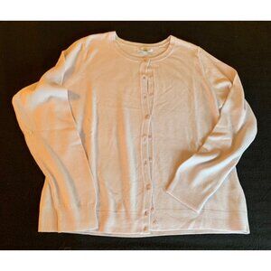 Croft & Barrow Womens Size XLarge Light Purple Cardigan Sweater Acrylic